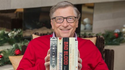 Estos son los 5 libros que marcaron el 2018 de Bill Gates