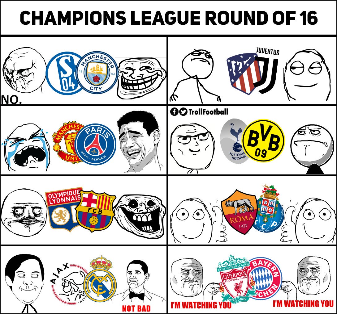 Los memes se enfrentaron al sorteo de la Champions League... ¡y ganaron!
