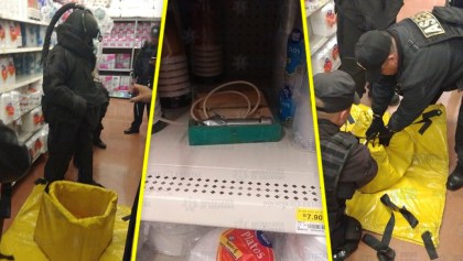 Encuentran un presunto artefacto explosivo en Walmart de Ecatepec