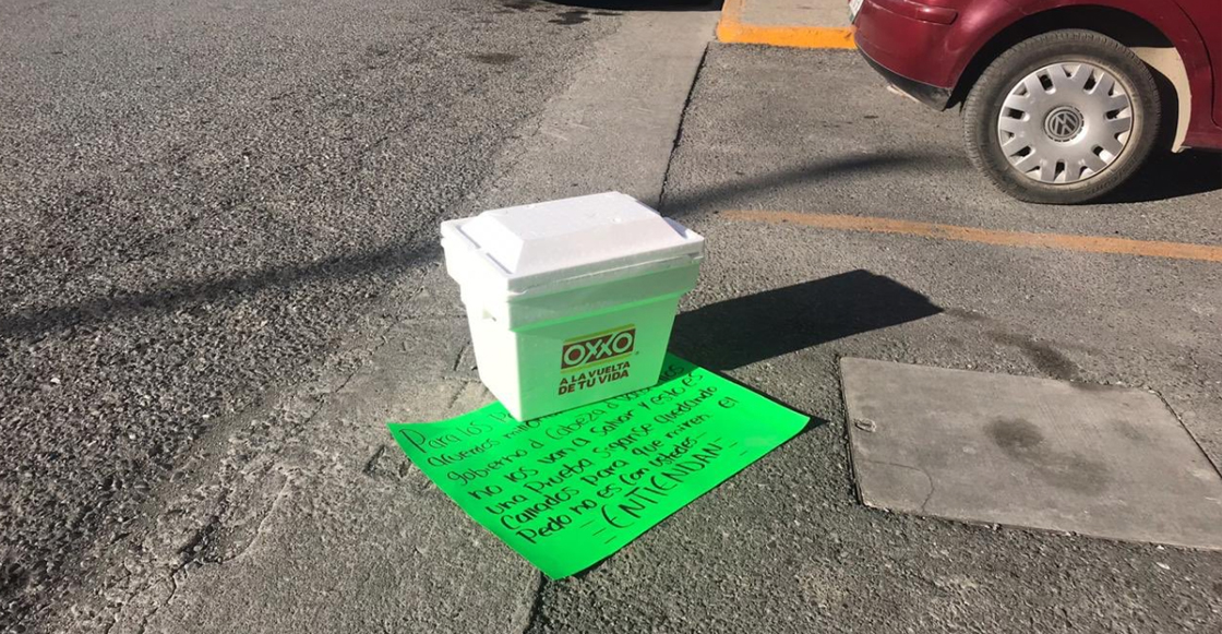 Dejan una cabeza dentro de una hielera al exterior de un periódico en Tamaulipas