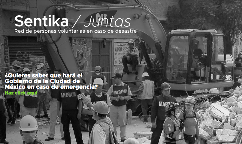 Gobierno de la CDMX lanza Sentika, plataforma para voluntarios en caso de desastre
