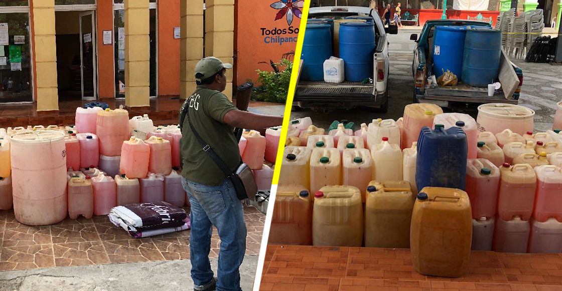 Policía comunitaria de Guerrero detiene a sujetos con casi 15 mil litros de huachicol