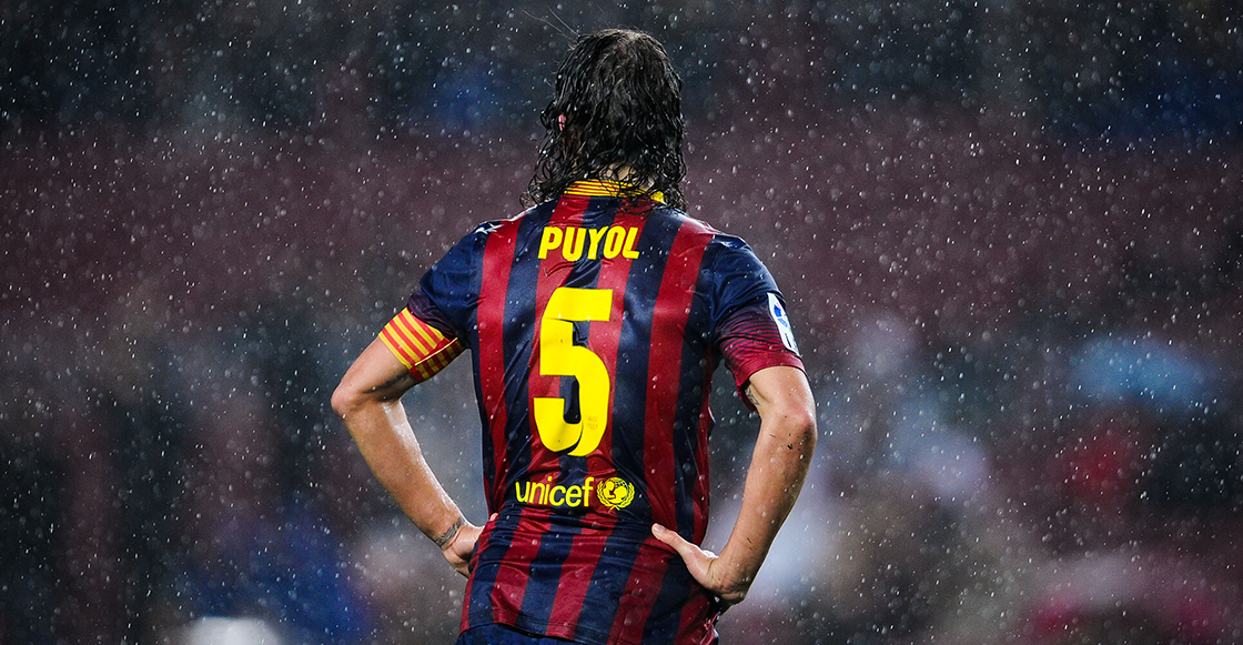 Carles Puyol como capitán del Barcelona