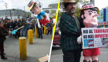 Y en Nuevo León, revientan piñata del Bronco 'Pinocho' por aumento de impuestos