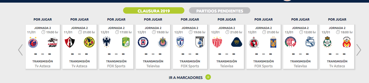 ¿Cuándo, cómo y dónde ver en vivo la Jornada 2 del Clausura 2019?