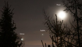 Usuarios comparten las alineación perfecta entre Venus, Júpiter y la Luna