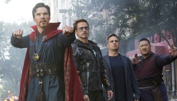 Doctor Strange, Tony Stark y Bruce Banner en 'Infinity War'