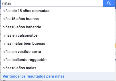 ¡Qué rayos México! Esto es lo que te sale en el buscador de Facebook cuando escribes "niños" y "niñas"