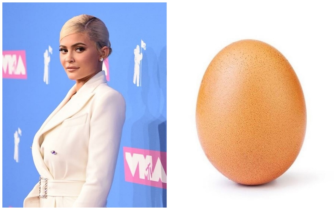 Kylie Jenner vs huevo - Instagram