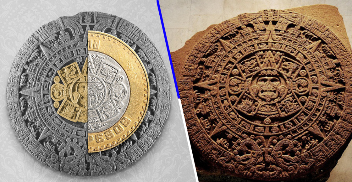 ¿Lo sabían? Si unen estas monedas pueden crear el calendario azteca