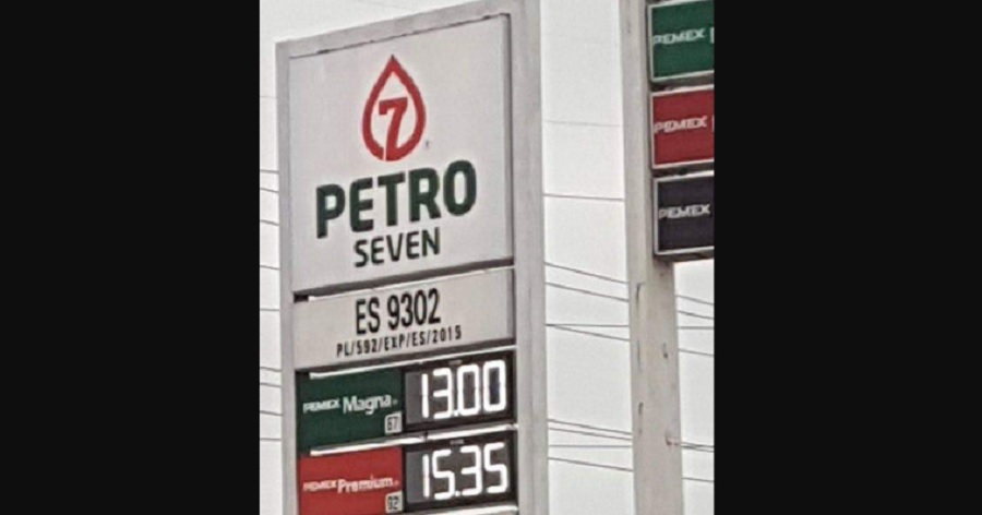 Precio de gasolina en norte de México