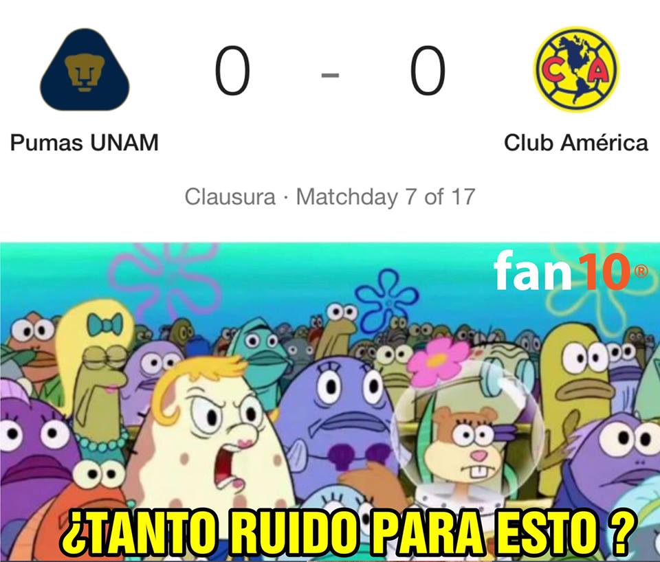 Pumas y América protagonizaron su Clásica pelea de memes capitalinos