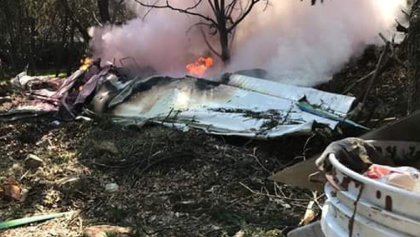 Se desploma avioneta en Atizapán y deja un saldo de dos muertos