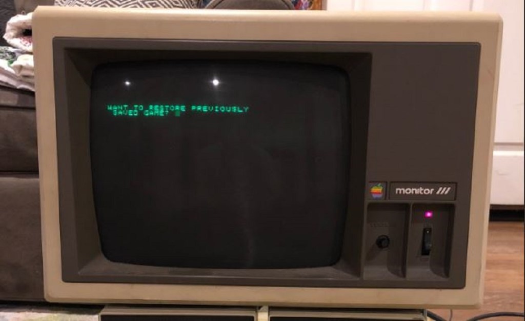 Computadora Apple IIe de hace 30 años