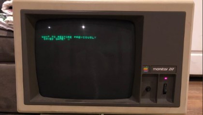 Computadora Apple IIe de hace 30 años