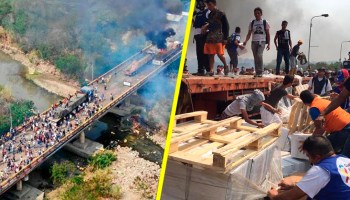 Las imágenes que muestran la crisis de la ayuda humanitaria en Venezuela