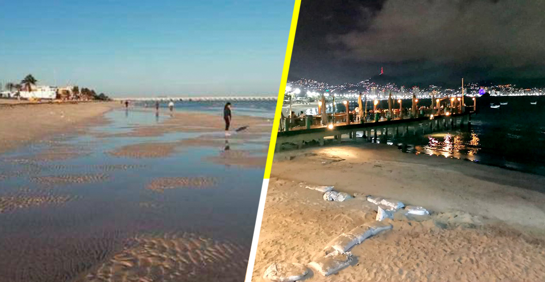 ¿Por qué el mar se alejó en las playas de Acapulco y Yucatán?