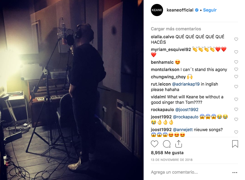 ¡Nuestras plegarias han sido escuchadas! ¡Keane confirma que ya está trabajando en nuevo disco!