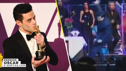 Rami Malek aplica un Juan Gabrielazo y cae del escenario de los Oscar 2019