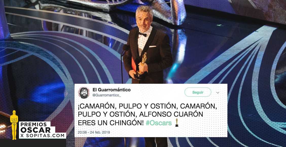¡Alfonso Cuarón se llevó Oscars y así lo festejó México!