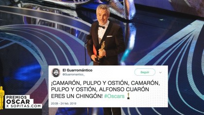 ¡Alfonso Cuarón se llevó Oscars y así lo festejó México!