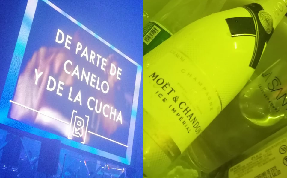 'Canelo' Álvarez armó la fiesta en un antro invitándole champagne a todos