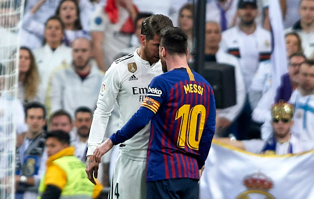 En imágenes: Así encaró Lionel Messi a Sergio Ramos tras darle un manotazo en la cara