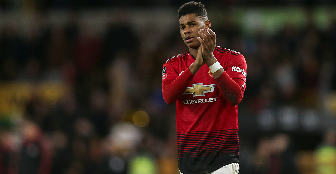 Marcus Rashford con el Manchester United