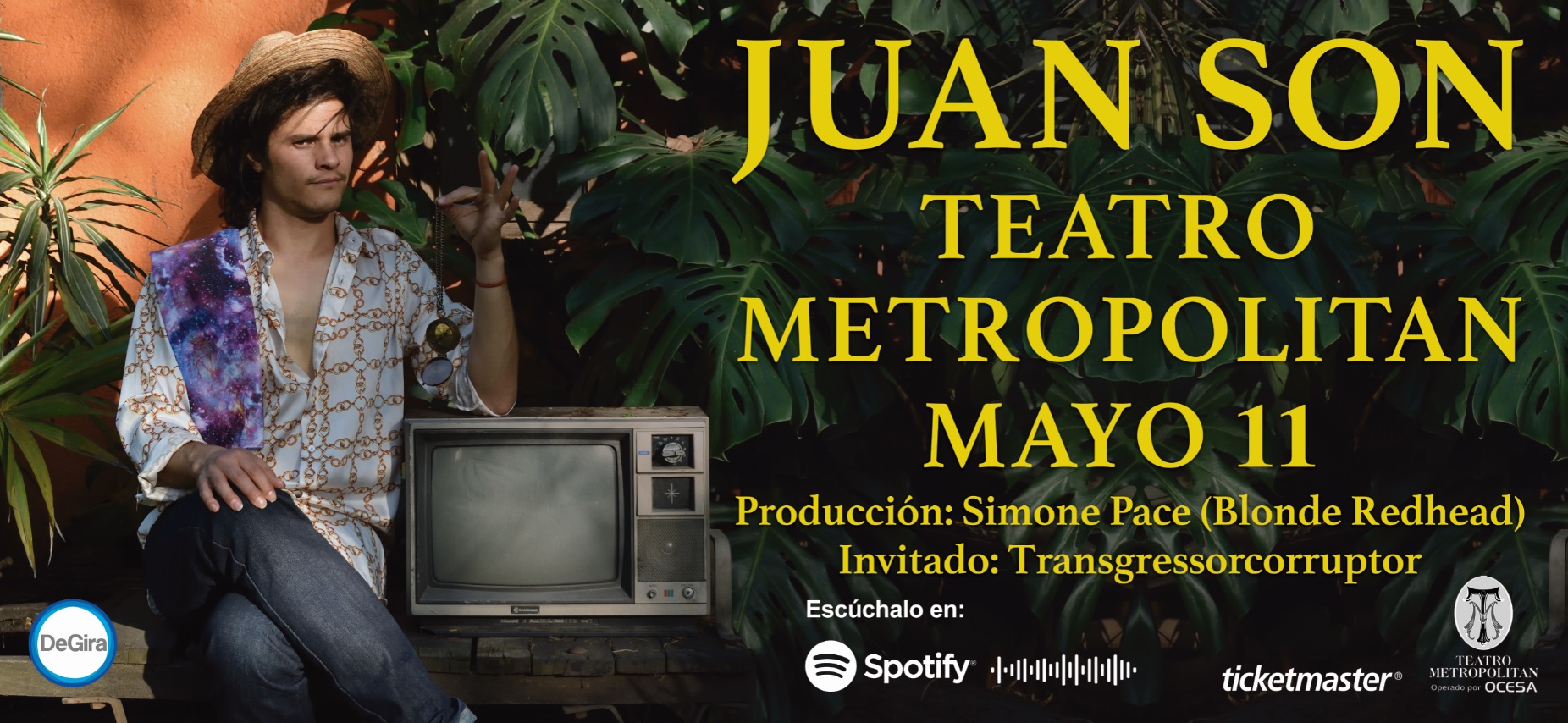 Juan Son dará un concierto en el Teatro Metropólitan 
