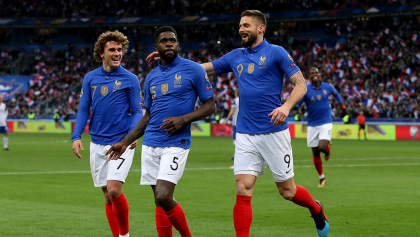 El gol de Olivier Giroud para superar a Trezeguet como goleador de Francia
