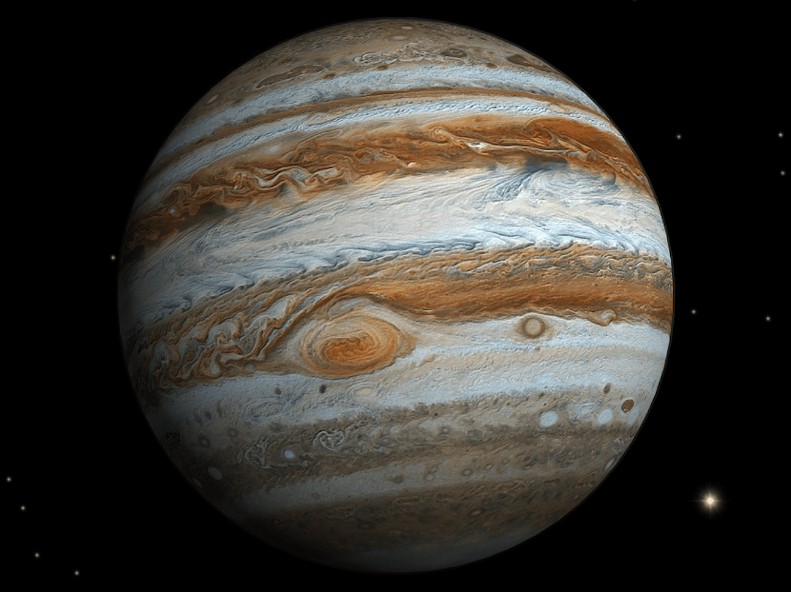 La fotografía más cercana a la Gran Mancha Roja de Júpiter
