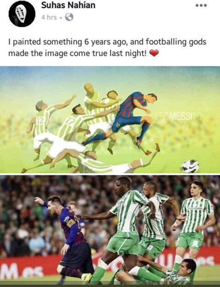 ¡D10S! Messi le dio vida a un cuadro del 2013 con esta jugada