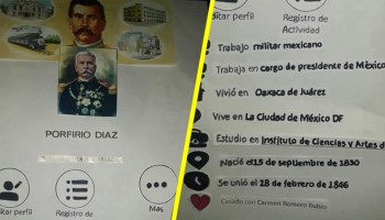 Creatividad nivel: Un niño de primaria hizo la biografía de Porfirio Díaz como un perfil de Facebook