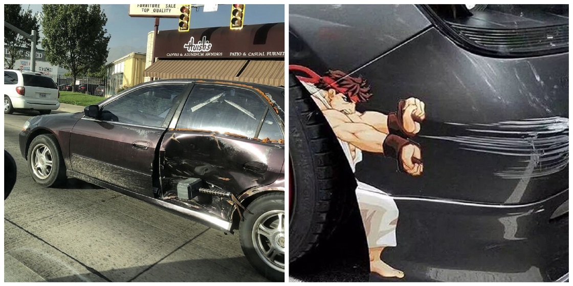 Personas que "arreglaron" golpes en sus coches