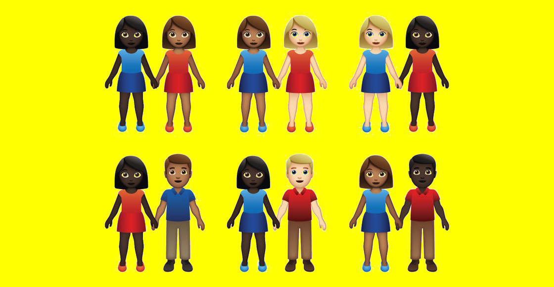 Amor para todos: ¡Ahora habrán emojis de parejas interraciales!