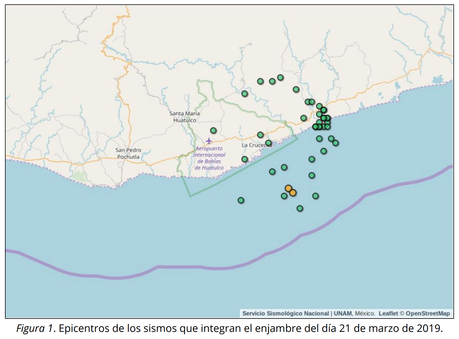 Esta mañana, se registraron 42 sismos muy cerca de Huatulco, en Oaxaca