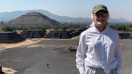 ¿Alguien se la encontró? ¡Glenn Close visitó las Pirámides de Teotihuacán!