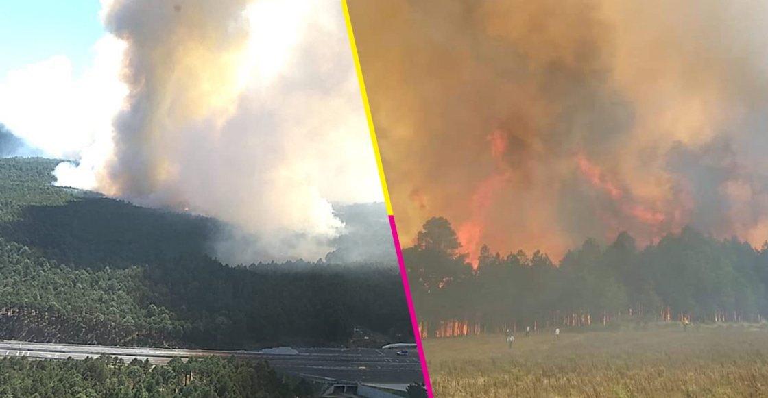 Se reporta fuerte incendio forestal en Las Vigas, Veracruz; al menos 2 mil evacuados
