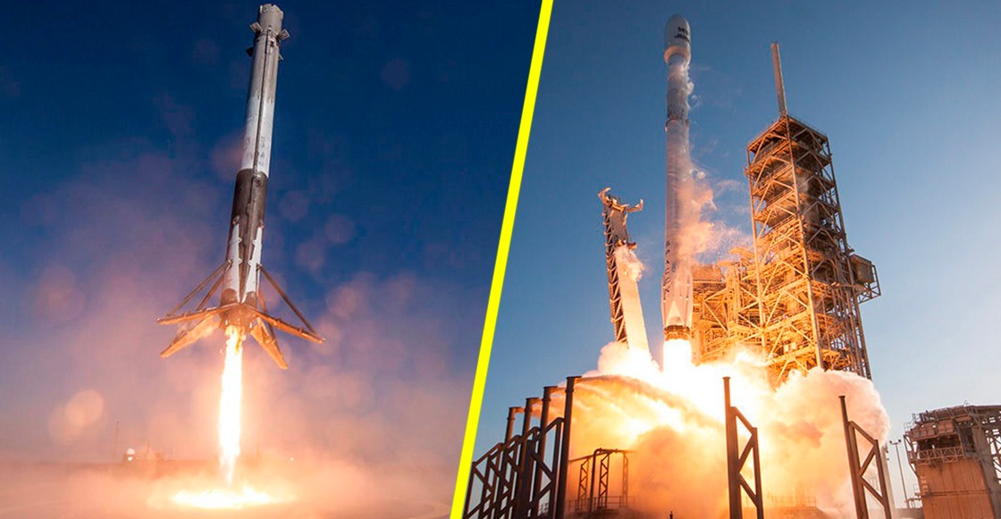 Lanzamiento de la cápsula Dragon Crew dentro del cohete Falcon 9, por SpaceX y la NASA