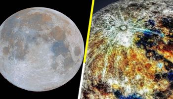 Esta foto revela los verdaderos colores de la Luna