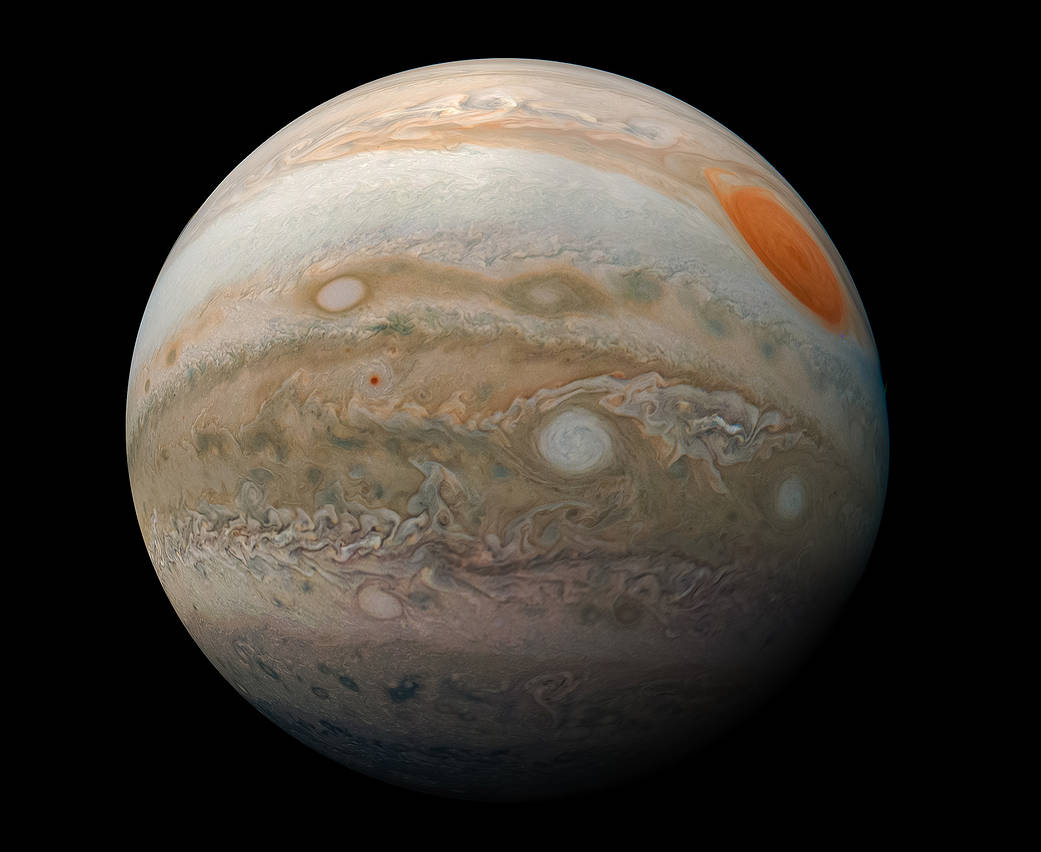 La fotografía más cercana a la Gran Mancha Roja de Júpiter 