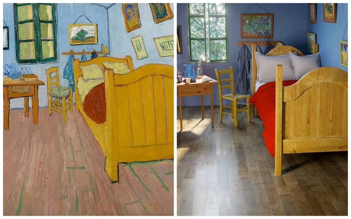 Pinturas famosas convertidas en escenarios reales