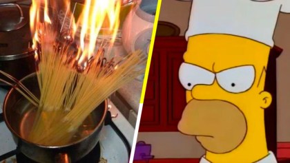 Estudiantes queman pasta por cocinarla sin agua.