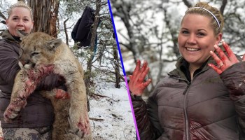 ¡Qué horror! Una mujer compartió orgullosamente fotos del puma que ella mató