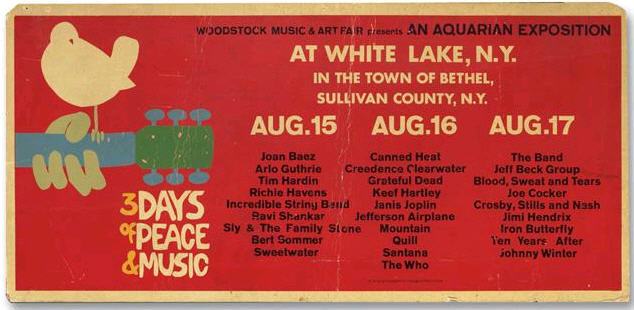 Ya salió el cartel de Woodstock y… los sentimientos son encontrados