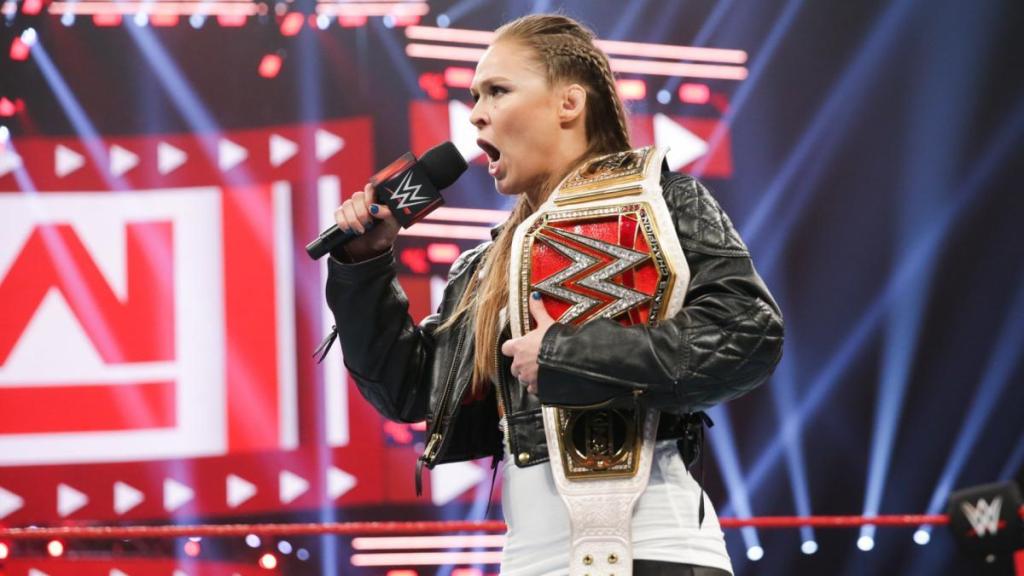 Ronda Rousey como campeona de Raw