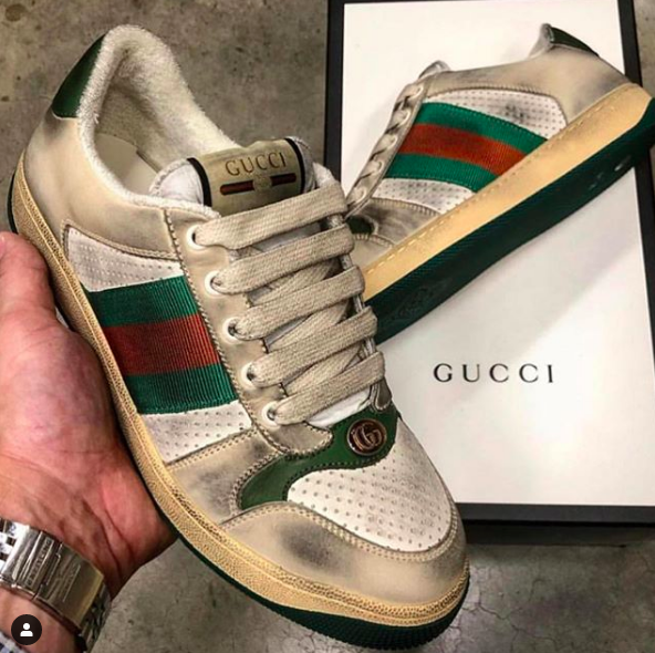 Tenis sucios: La nueva moda de Gucci que cuesta 15 mil pesos