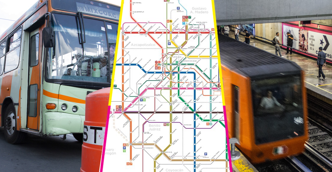 Metro, Metrobús y hasta RTP! Habemus mapa único de la red de transporte CDMX