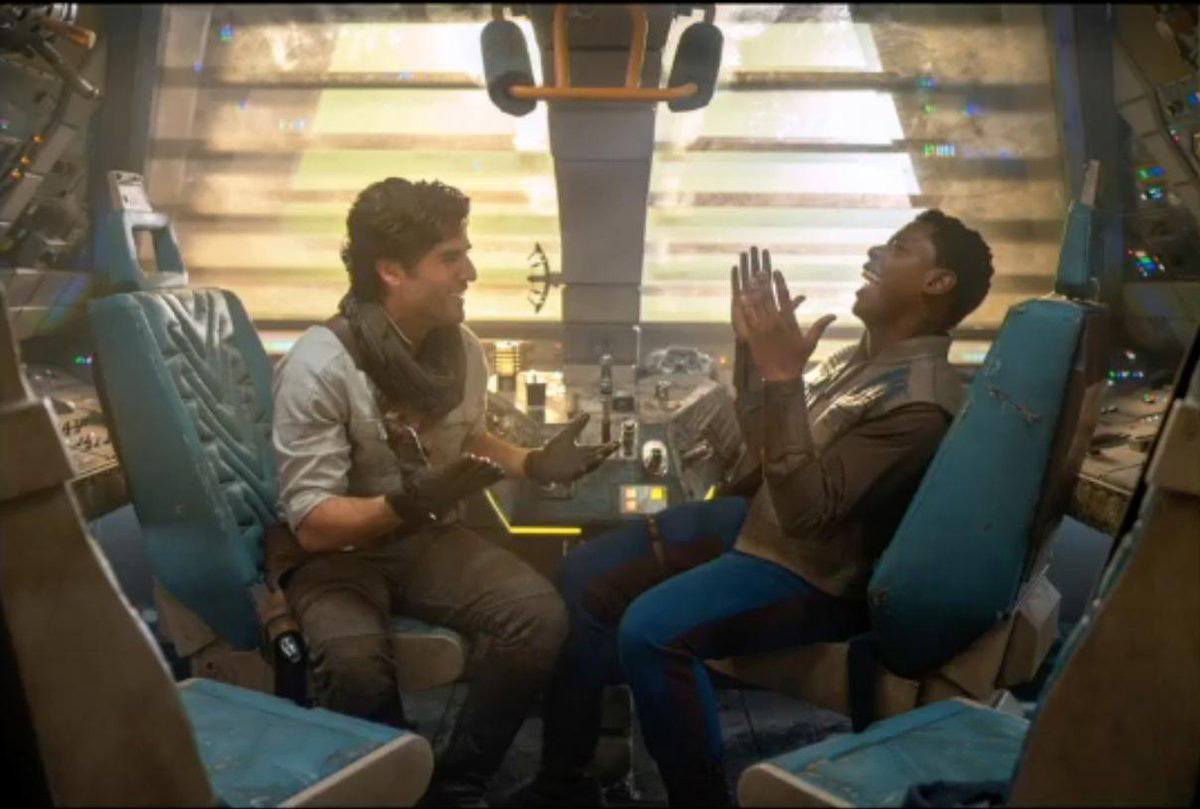 John Boyega y Oscar Isaac en Star Wars