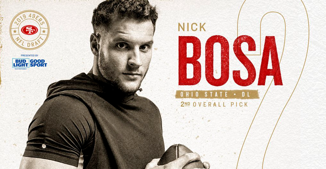 Él es Nick Bosa, el nuevo ala defensiva de los San Francisco 49ers